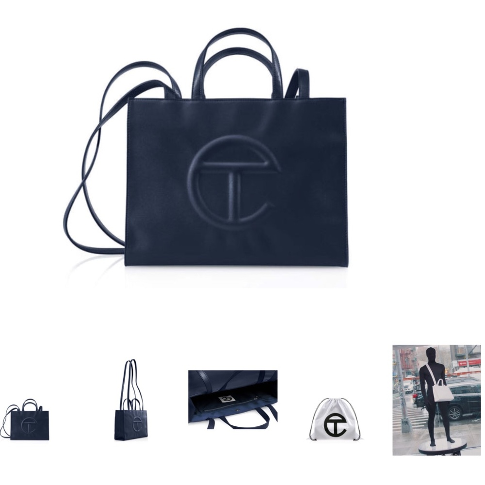 TELFAR Medium Navy Shopping Bag NEW WITH TAGS